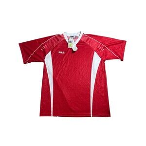 NWT Vintage 90s Fila Mens Short‎ Soccer Jersey Kit Shirt Retro Sports Classic